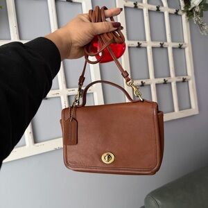 Coach Tan Leather Crossbody Bag